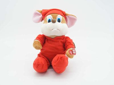 Stuffed Singing Mouse in Pajamas
